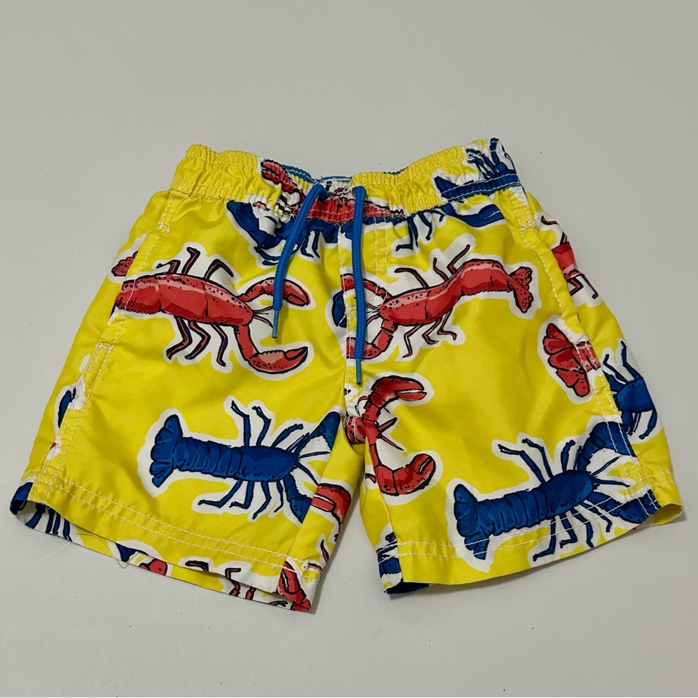 Carter's Blue and White Toddler Swim Shorts